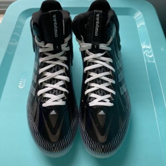 Men’s BLACK Crazy Quick Adidas G99295 Spikes Size 12 main image 4
